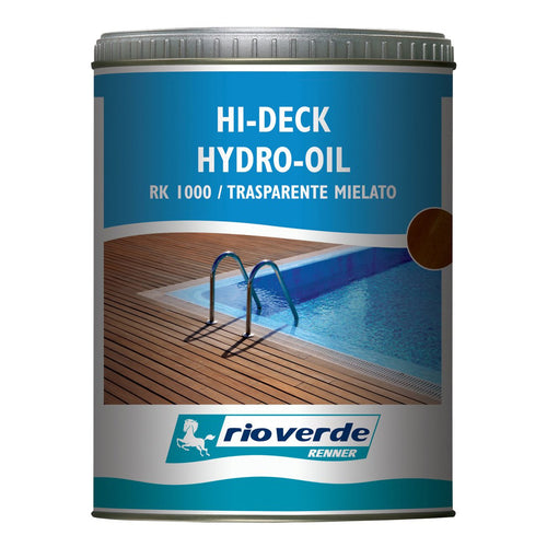Renner RK 1000 750ml trasparente mielato olio per decking bordi piscina deck verande passerelle
