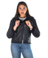 Giselle - Chiodo Donna Nero in vero montone Shearling