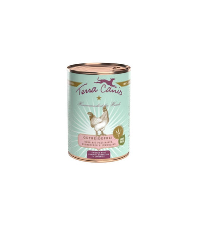 Terra Canis grain-free Pollo con pastinaca, mora e dente di leone 400 gr