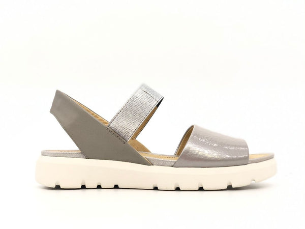 GEOX Sandalo donna grigio lucido D AMALITHA F