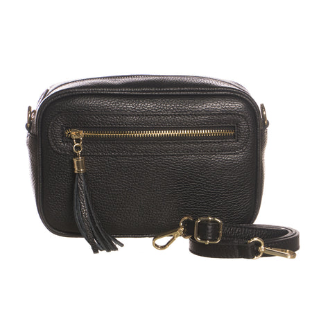 Massi - Borsa da Donna Nera In Vera Pelle