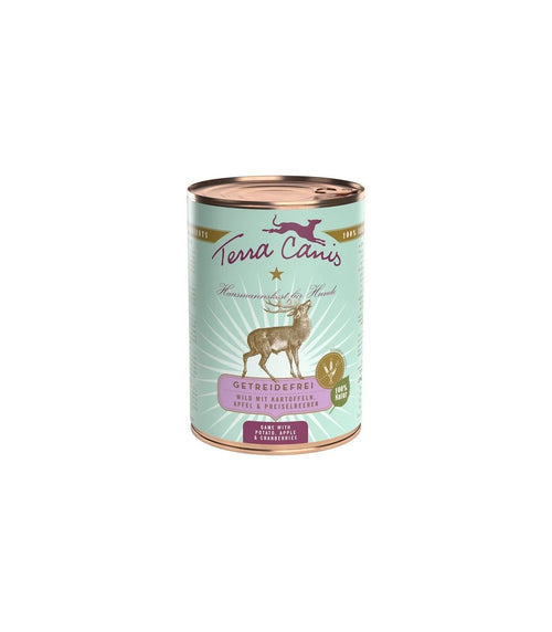 Terra Canis grain-free Selvaggina con patata, mela e mirtillo rosso 400 gr