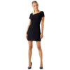 Guess vestito nero  fit and flare mini MAELICE W5YK17KCMU2JBLK
