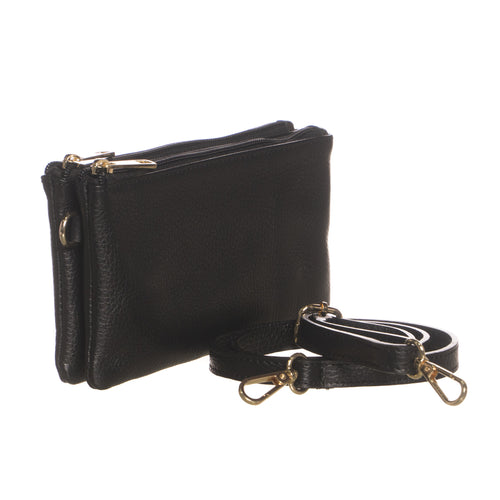 Ligu - Borsa da Donna Nera In Vera Pelle