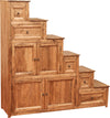 Biscottini Mobile Cassettiera Scala Country Biscottini legno tiglio 140x42x142 Made Italy