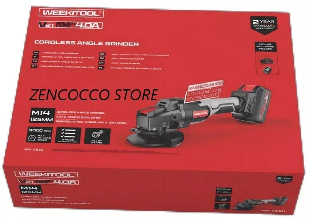 Smerigliatrice FLEX angolare 125mm 2 Batterie 21V 4.0Ah 9000rpm 3velocita -A5101