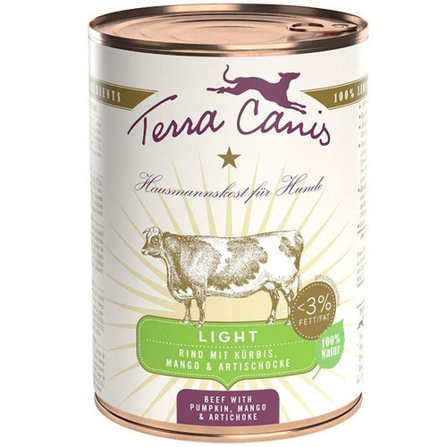 Terra Canis light Manzo con zucca, mango e carciofo 400 gr