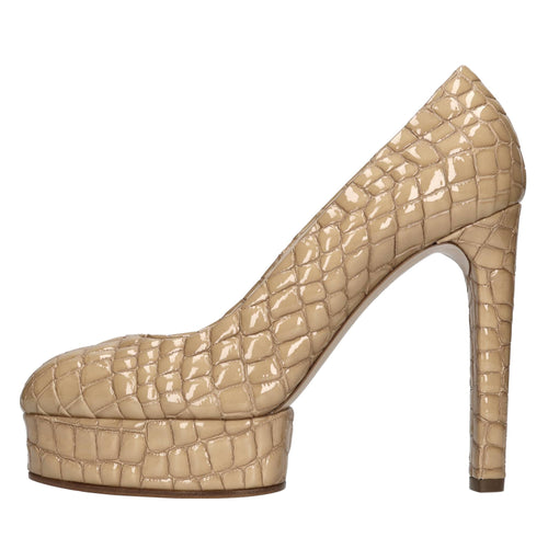 Casadei Scarpe con Tacco Beige da donna
