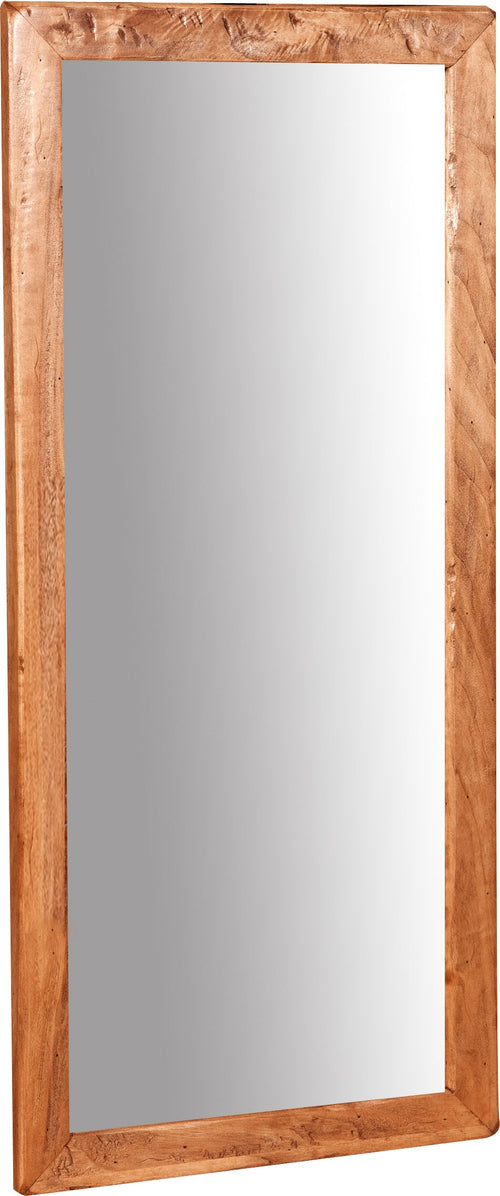 Biscottini Biscottini Specchiera Rettangolare Muro Legno Tiglio Naturale 37x3x80 Italy