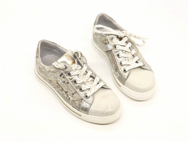 NERO GIARDINI Sneaker bambina Luxury Champagne platino