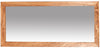 Biscottini Specchiera rettangolare da muro in legno massello di tiglio finitura naturale L37xPR3xH80 cm Made in Italy