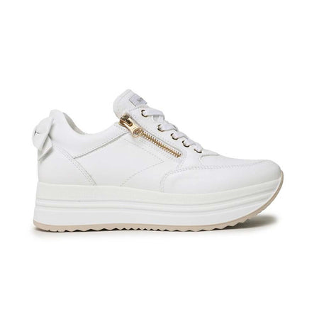 SNEAKERS DONNA IN PELLE NEROGIARDINI