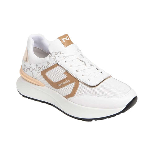 SNEAKERS DONNA IN PELLE NEROGIARDINI