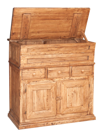 Biscottini Biscottini Madia Legno Massello Tiglio Naturale 100x55x101 Mobile Country