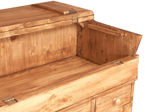 Biscottini Biscottini Madia Legno Massello Tiglio Naturale 100x55x101 Mobile Country