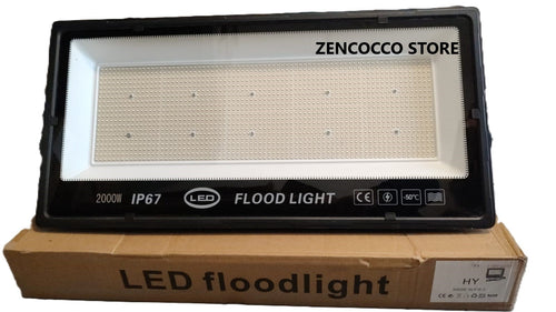 FARO LED SMD 2000W SLIM FLOOD LIGHT PROIETTORE luce fredda Esterno IP67 90LM/W