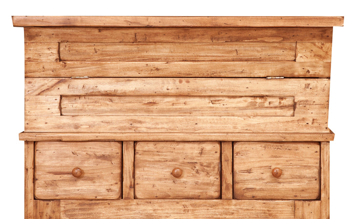 Biscottini Madia legno massello Tiglio Naturale 81x45x92 Biscottini Credenza Country