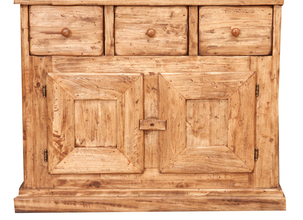 Biscottini Madia legno massello Tiglio Naturale 81x45x92 Biscottini Credenza Country