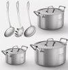 SET DI PENTOLE 9 PZ Alluminio pressofuso + acciaio inossidabile a strati St-5100