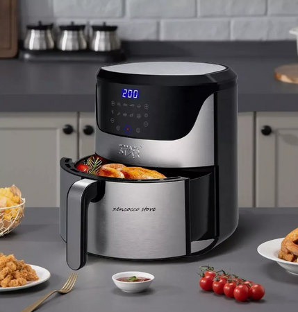 Friggitrice ad Aria 7 Litri Multifunzione 1800W Smart Forno Aria Calda ST-9685
