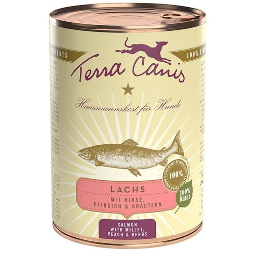 Terra Canis classic Salmone con miglio, pesca e erbe aromatiche 400 gr