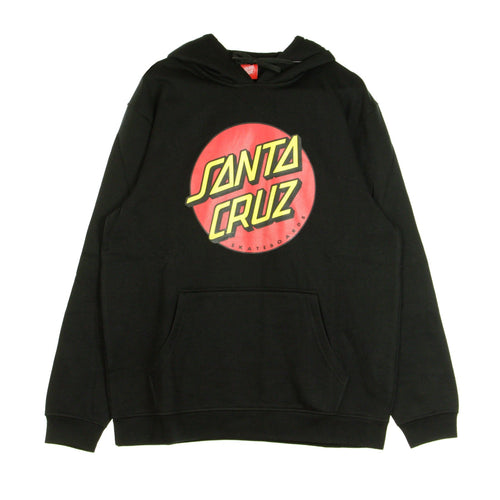 SANTA CRUZ Felpa Cappuccio Uomo Classic Dot Hood Black da uomo