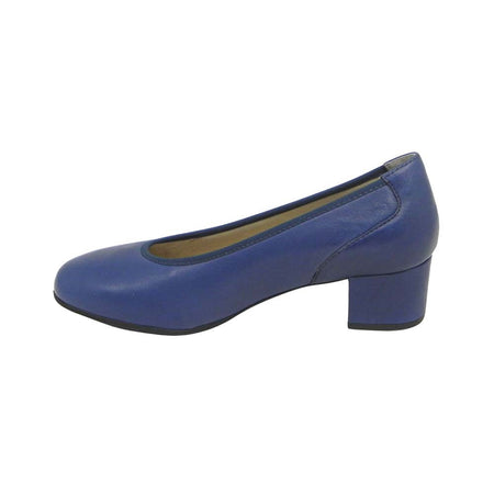 DÉCOLLETÉ DONNA IN PELLE BLU CINZIA SOFT