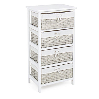 Cassettiera Livigno per interno, con 4 Cassetti, 44 x 33 x 77 cm