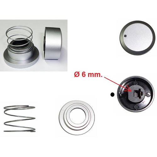 FRANKE 1 MANOPOLA CUCINA PIANO COTTURA INNESTO 6 MM GHIERA silver M 1530