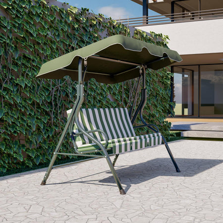 Dondolo "Amalfi" 3 posti altalena da giardino e veranda con cuscino imbottito 170 cm
