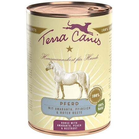Terra Canis classic Cavallo con amaranto, pesca e barbabietola 400 gr