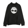 TIMBERLAND Felpa Cappuccio Uomo Core Logo Po Hoodie Bb Black/white da uomo