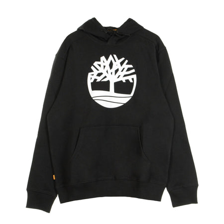 TIMBERLAND Felpa Cappuccio Uomo Core Logo Po Hoodie Bb Black/white da uomo