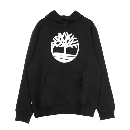 TIMBERLAND Felpa Cappuccio Uomo Core Logo Po Hoodie Bb Black/white da uomo