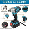 Kit 4in1 Trapano avvitatore,impulsi,smerigliatrice,tassellatore,2x3Ah,caricatore