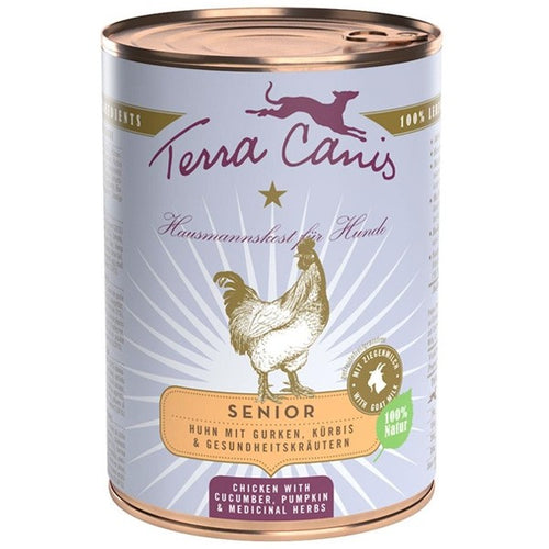 Terra Canis senior Pollo con cetriolo, zucca e erbe salutari 400 gr