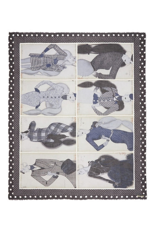Faliero Sarti Sciarpe Blu da donna