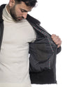 Francesco - Giacca Uomo Grigio in vera pelle e Montone chiaro