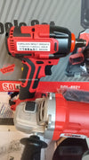 kit 3in1 FLEX Smerigliatrice 125MM Trapano Avvitatore e Impulsi 2 Batterie 4.0Ah