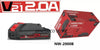 BATTERIA ricaricabile AGLI IONI DI LITIO 21V DA 2.0Ah 4.0Ah 6.0Ah x motosega forbici weekitool
