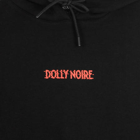 DOLLY NOIRE Felpa Cappuccio Donna Capital Glitch Over Hoodie Black da donna