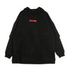 DOLLY NOIRE Felpa Cappuccio Donna Capital Glitch Over Hoodie Black da donna