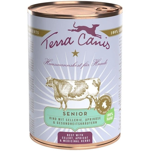 Terra Canis senior Manzo con sedano, albicocca e erbe salutari 400 gr