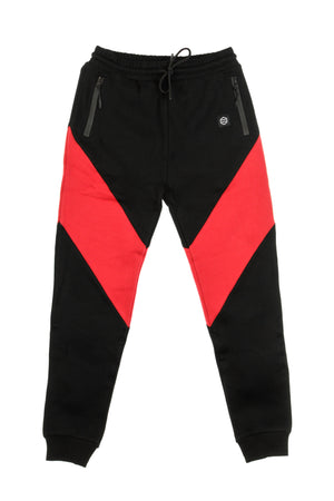 DOLLY NOIRE Pantalone Tuta Felpato Uomo Victorious Black/red da uomo