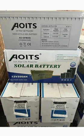 BATTERIA GEL 200AH 12V FOTOVOLTAICO PANNELLI ENERGIA SOLARE NAUTICA CAMPER CASA