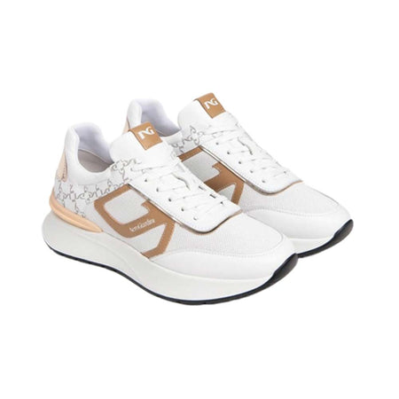 SNEAKERS DONNA IN PELLE NEROGIARDINI