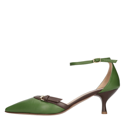 RELAC Scarpe con Tacco Verde da donna