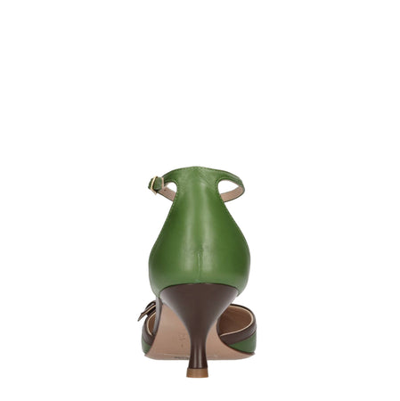 RELAC Scarpe con Tacco Verde da donna