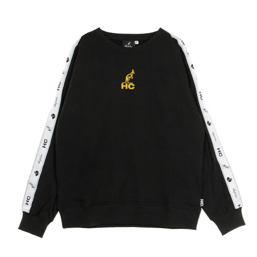 AUSTRALIAN Felpa Girocollo Uomo Eclipse Banda Crewneck Black da uomo