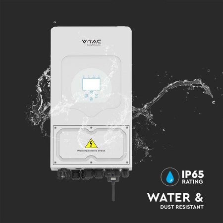Inverter Ibrido 6kW Monofase IP65 con Display Touch LCD per Impianto Fotovoltaico CEI 0-21 - SKU 11529